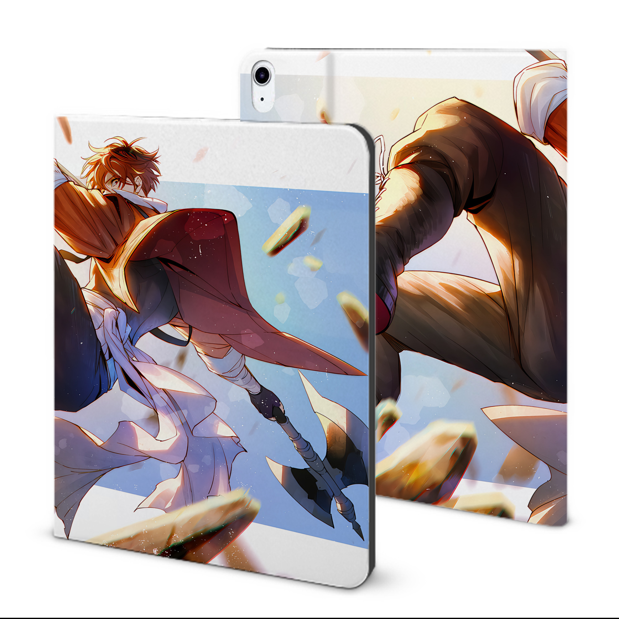 （画像用） 葬送のフリーレン Frieren IPad ケース ブック型 PUレザー TPU 耐衝撃 軽量 薄型 ペン収納なし 全面保護 IPad 各モデル対応